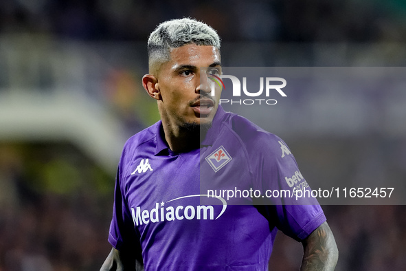 Dodo of ACF Fiorentina during the Serie A Enilive match between ACF Fiorentina and AC Milan at Stadio Artemio Franchi on October 06, 2024 in...