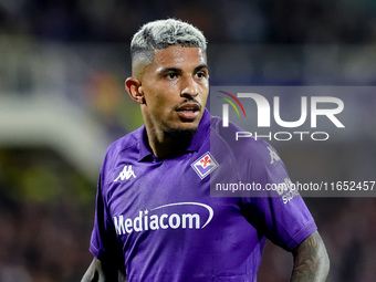 Dodo of ACF Fiorentina during the Serie A Enilive match between ACF Fiorentina and AC Milan at Stadio Artemio Franchi on October 06, 2024 in...