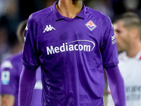 Amir Richardson of ACF Fiorentina looks on during the Serie A Enilive match between ACF Fiorentina and AC Milan at Stadio Artemio Franchi on...