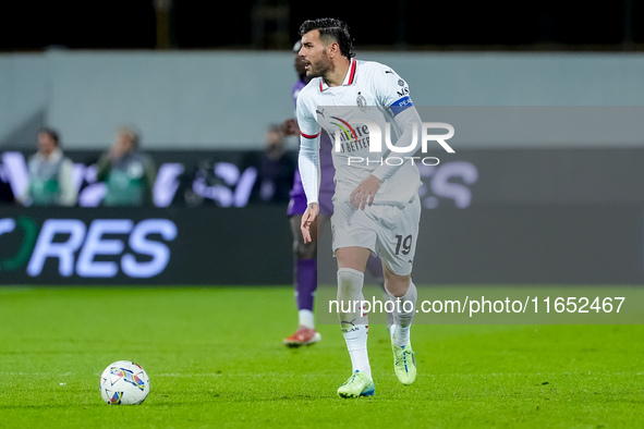 Theo Hernandez of AC Milan during the Serie A Enilive match between ACF Fiorentina and AC Milan at Stadio Artemio Franchi on October 06, 202...