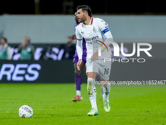 Theo Hernandez of AC Milan during the Serie A Enilive match between ACF Fiorentina and AC Milan at Stadio Artemio Franchi on October 06, 202...