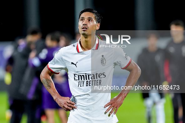 Tijjani Reijnders of AC Milan looks dejected during the Serie A Enilive match between ACF Fiorentina and AC Milan at Stadio Artemio Franchi...