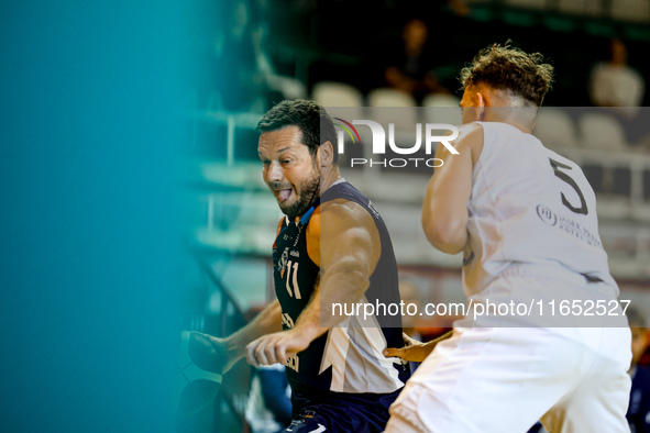 GRZEGORZ MORDZAK participates in a Polish 2nd Division game between Young Slask Wroclaw and Pogon in Wroclaw, Poland, on October 9, 2024. 