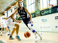 Tomasz Nowakowski participates in a Polish 2nd Division game between Young Slask Wroclaw and Pogon in Wroclaw, Poland, on October 9, 2024. (