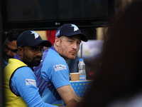 Martin Guptill of Southern Superstars is at the dugout during the Legends League Cricket T20 match between Toyam Hyderabad and Southern Supe...