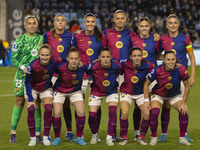 FC Barcelona plays against Manchester City during the UEFA Women's Champions League Group D match at the Joie Stadium in Manchester, on Octo...