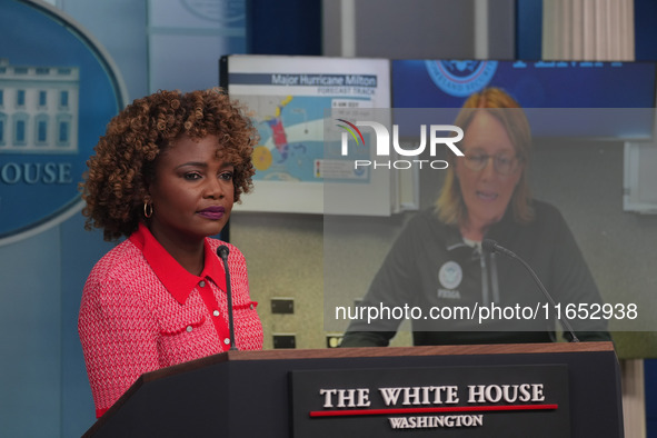 The White House Press Secretary briefs the press corps on Hurricane Milton preparations. The FEMA Administrator, Deanne Criswell, joins the...