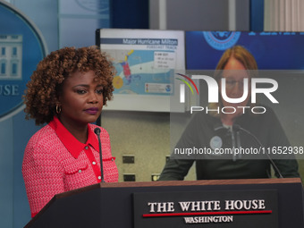 The White House Press Secretary briefs the press corps on Hurricane Milton preparations. The FEMA Administrator, Deanne Criswell, joins the...