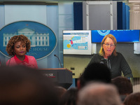 The White House Press Secretary briefs the press corps on Hurricane Milton preparations. The FEMA Administrator, Deanne Criswell, joins the...