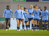 Khadija Shaw #21 of Manchester City W.F.C. celebrates her goal during the UEFA Women's Champions League Group D match between Manchester Cit...