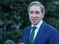 Irish Taoiseach Simon Harris meets with President Biden at the White House in Washington, DC, USA, on October 9, 2024. The two leaders discu...