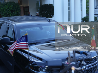 Irish Taoiseach Simon Harris meets with President Biden at the White House in Washington, DC, USA, on October 9, 2024. The two leaders discu...