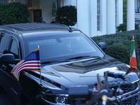 Irish Taoiseach Simon Harris meets with President Biden at the White House in Washington, DC, USA, on October 9, 2024. The two leaders discu...