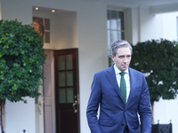 Irish Taoiseach Simon Harris meets with President Biden at the White House in Washington, DC, USA, on October 9, 2024. The two leaders discu...