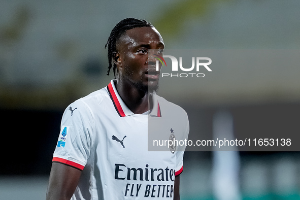 Tammy Abraham of AC Milan looks on during the Serie A Enilive match between ACF Fiorentina and AC Milan at Stadio Artemio Franchi on October...