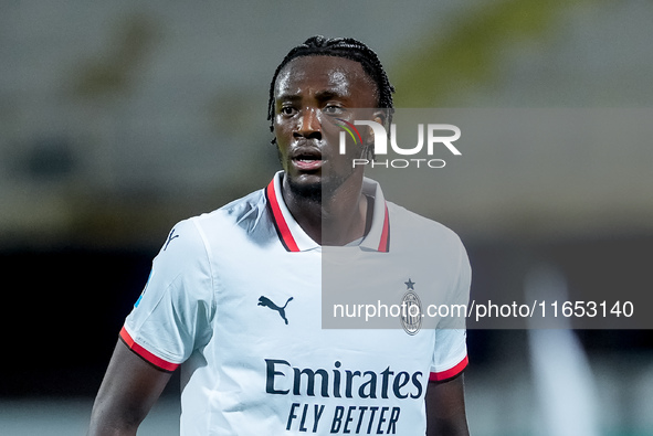 Tammy Abraham of AC Milan looks on during the Serie A Enilive match between ACF Fiorentina and AC Milan at Stadio Artemio Franchi on October...