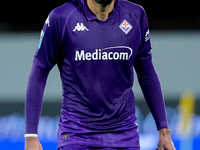 Luca Ranieri of ACF Fiorentina looks on during the Serie A Enilive match between ACF Fiorentina and AC Milan at Stadio Artemio Franchi on Oc...