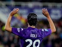 Yacine Adly of ACF Fiorentina doesn't celebrate against his former club AC Milan after scoring first goal during the Serie A Enilive match b...