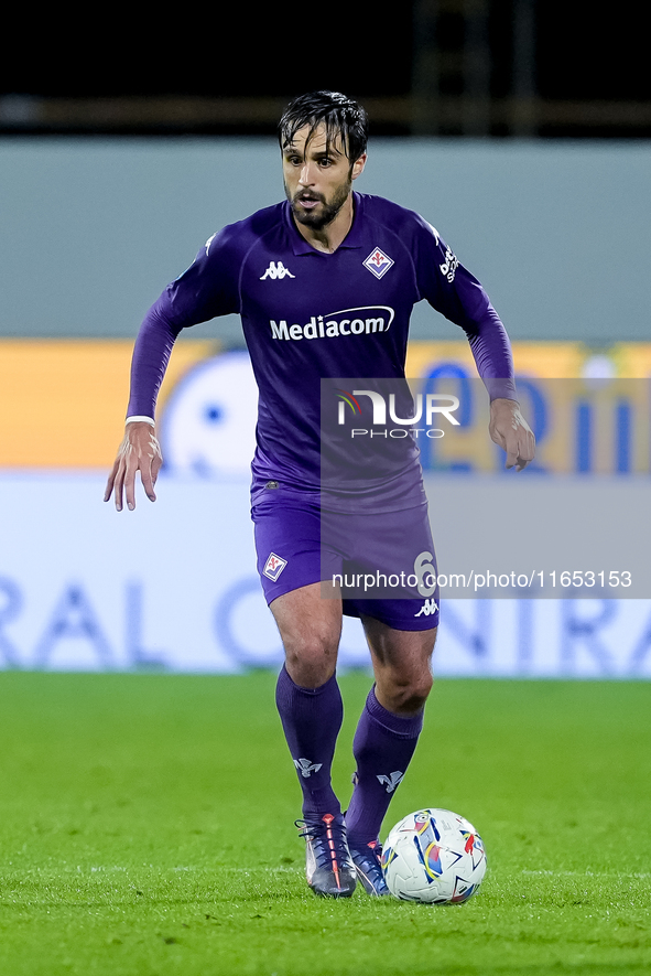 Luca Ranieri of ACF Fiorentina during the Serie A Enilive match between ACF Fiorentina and AC Milan at Stadio Artemio Franchi on October 06,...