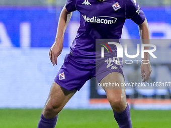 Yacine Adli of ACF Fiorentina during the Serie A Enilive match between ACF Fiorentina and AC Milan at Stadio Artemio Franchi on October 06,...