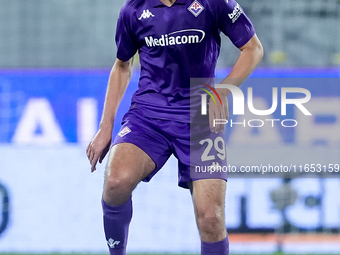 Yacine Adli of ACF Fiorentina during the Serie A Enilive match between ACF Fiorentina and AC Milan at Stadio Artemio Franchi on October 06,...