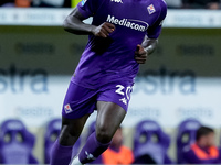 Moise Kean of ACF Fiorentina during the Serie A Enilive match between ACF Fiorentina and AC Milan at Stadio Artemio Franchi on October 06, 2...