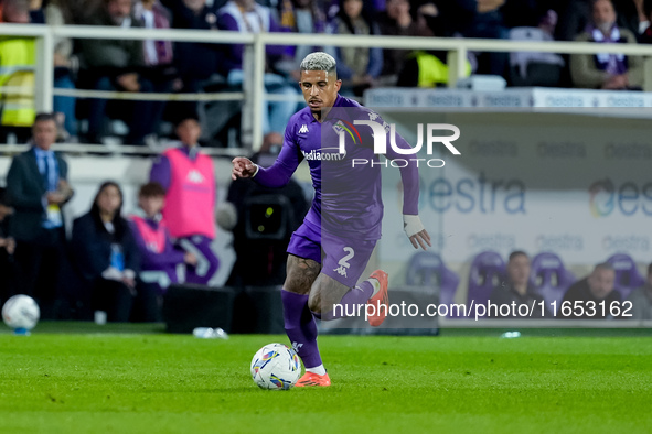 Dodo of ACF Fiorentina during the Serie A Enilive match between ACF Fiorentina and AC Milan at Stadio Artemio Franchi on October 06, 2024 in...