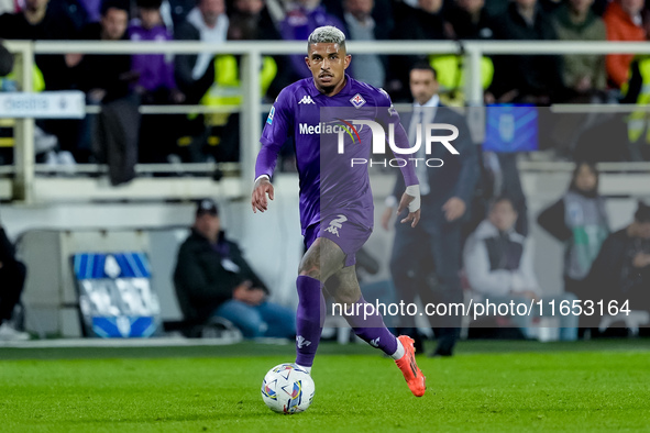 Dodo of ACF Fiorentina during the Serie A Enilive match between ACF Fiorentina and AC Milan at Stadio Artemio Franchi on October 06, 2024 in...