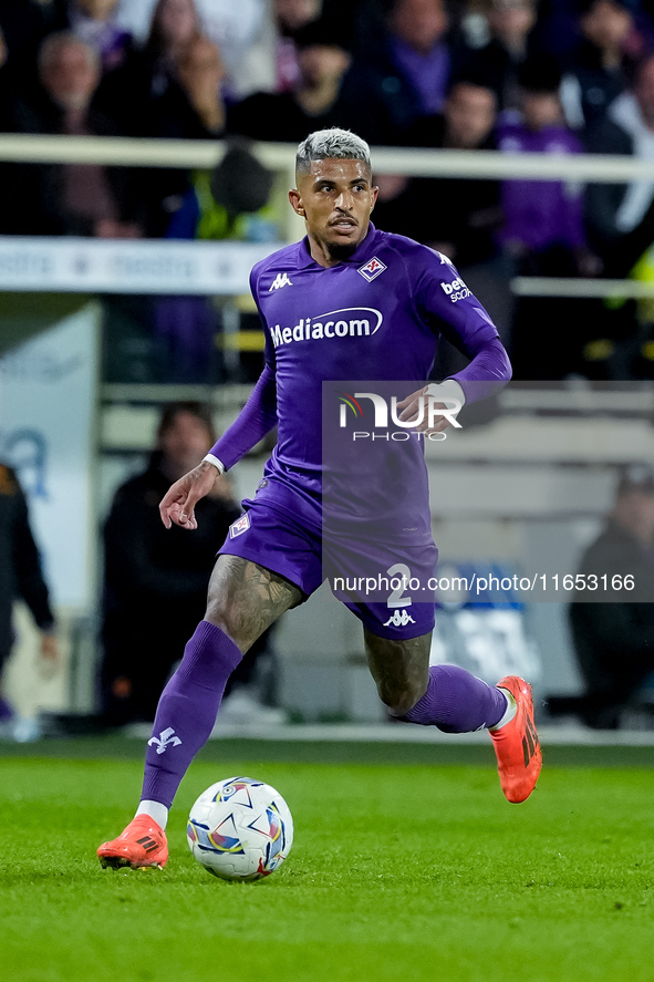 Dodo of ACF Fiorentina during the Serie A Enilive match between ACF Fiorentina and AC Milan at Stadio Artemio Franchi on October 06, 2024 in...