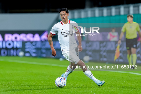 Tijjani Reijnders of AC Milan during the Serie A Enilive match between ACF Fiorentina and AC Milan at Stadio Artemio Franchi on October 06,...