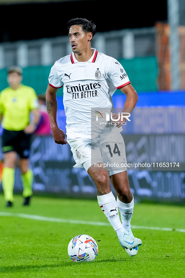 Tijjani Reijnders of AC Milan during the Serie A Enilive match between ACF Fiorentina and AC Milan at Stadio Artemio Franchi on October 06,...