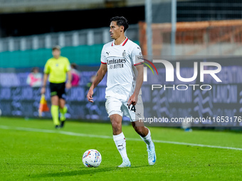 Tijjani Reijnders of AC Milan during the Serie A Enilive match between ACF Fiorentina and AC Milan at Stadio Artemio Franchi on October 06,...