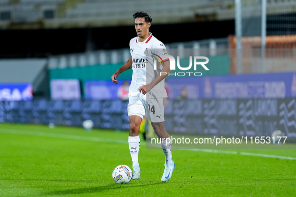 Tijjani Reijnders of AC Milan during the Serie A Enilive match between ACF Fiorentina and AC Milan at Stadio Artemio Franchi on October 06,...