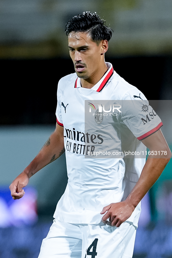 Tijjani Reijnders of AC Milan during the Serie A Enilive match between ACF Fiorentina and AC Milan at Stadio Artemio Franchi on October 06,...