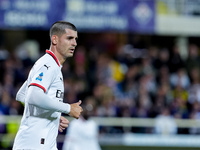 Alvaro Morata of AC Milan looks on during the Serie A Enilive match between ACF Fiorentina and AC Milan at Stadio Artemio Franchi on October...