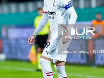 Theo Hernandez of AC Milan during the Serie A Enilive match between ACF Fiorentina and AC Milan at Stadio Artemio Franchi on October 06, 202...