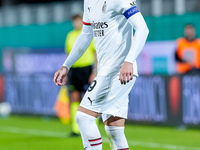 Theo Hernandez of AC Milan during the Serie A Enilive match between ACF Fiorentina and AC Milan at Stadio Artemio Franchi on October 06, 202...