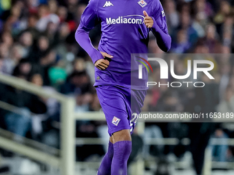 Amir Richardson of ACF Fiorentina during the Serie A Enilive match between ACF Fiorentina and AC Milan at Stadio Artemio Franchi on October...