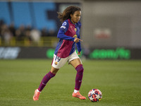 Vicky Lopez #19 of FC Barcelona is in action during the UEFA Women's Champions League Group D match between Manchester City and FC Barcelona...