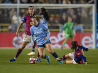 Lauren Hemp #11 of Manchester City W.F.C. is in action during the UEFA Women's Champions League Group D match between Manchester City and FC...