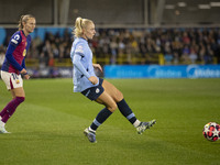 Alex Greenwood #5 of Manchester City W.F.C. participates in the UEFA Women's Champions League Group D match between Manchester City and FC B...