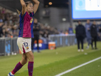 Patricia Guijarro, number 12 of FC Barcelona, participates in the UEFA Women's Champions League Group D match between Manchester City and FC...