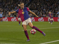 Fridolina Rolfo #16 of FC Barcelona participates in the UEFA Women's Champions League Group D match between Manchester City and FC Barcelona...