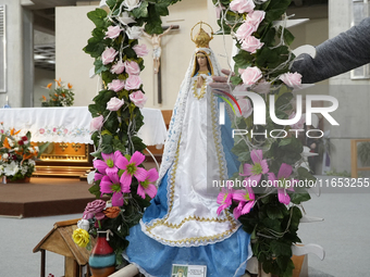 The Virgin of the Rosary of San Nicolas is one of the many titles under which the figure of the Virgin Mary is venerated in Catholicism. Eve...