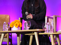 Sofia Garza attends a press conference to promote Coco in concert: a party to remember at Hotel St. Regis in Mexico City, Mexico, on October...