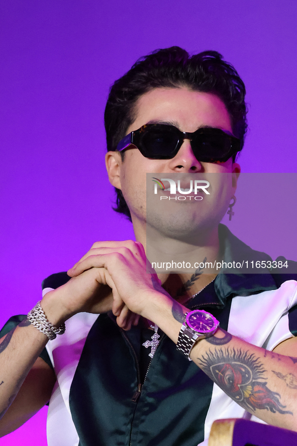 Mario Bautista attends a press conference to promote Coco in concert: a party to remember at Hotel St. Regis in Mexico City, Mexico, on Octo...