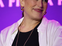 Angelica Vale attends a press conference to promote Coco in Concert: A Party to Remember at Hotel St. Regis in Mexico City, Mexico, on Octob...