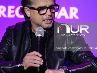 Chacho Gaytan attends a press conference to promote Coco in concert: a party to remember at Hotel St. Regis in Mexico City, Mexico, on Octob...