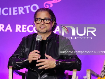 Chacho Gaytan attends a press conference to promote Coco in concert: a party to remember at Hotel St. Regis in Mexico City, Mexico, on Octob...