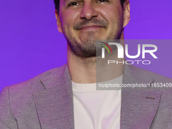 Carlos Gatica attends a press conference to promote Coco in concert: a party to remember at Hotel St. Regis in Mexico City, Mexico, on Octob...